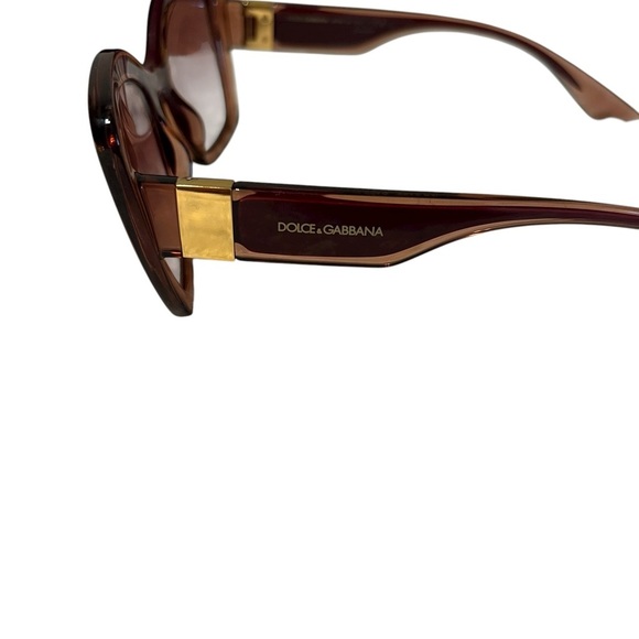Dolce & Gabbana Brown Butterfly Glasses in Excellent Condition - Picture 5 of 9